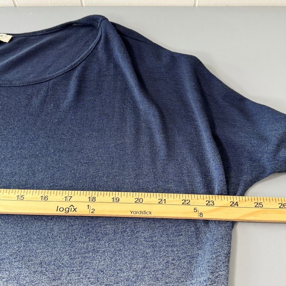 Umgee Women's Medium Long Sleeve Ombre Blue Gray Knit Top Casual - Picture 7 of 9